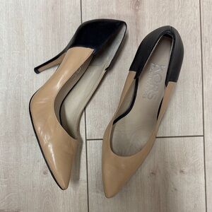 Michael Kors Black and Tan Women's Stiletto Heels - 7.5